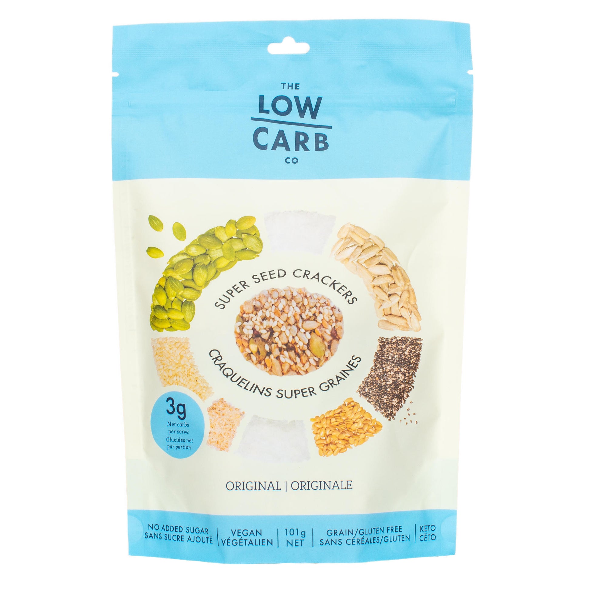 Original seed crackers The Low Carb Company
